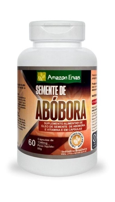 Óleo De Semente De Abóbora Com Vitamina E 60 cápsulas 1340