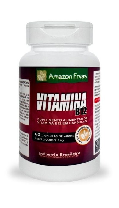 Vitamina B12 60 cápsulas 400 mg
