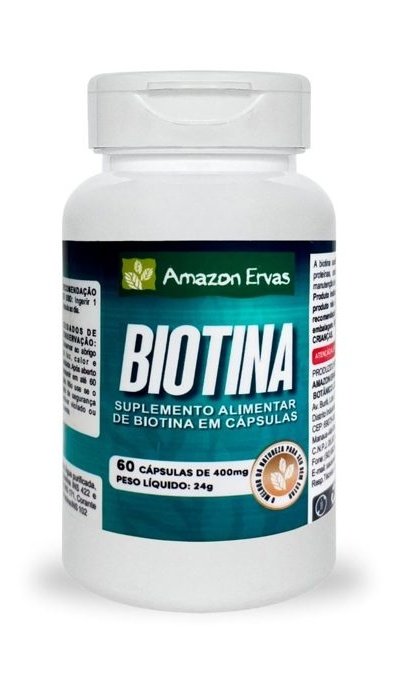 Biotina 60 cápsulas 400 mg