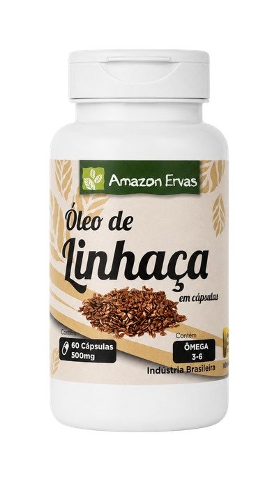 Óleo De Linhaça Dourada 60 cápsulas 500 mg