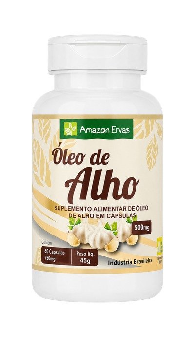 Óleo De Alho 60 cápsulas 750 mg