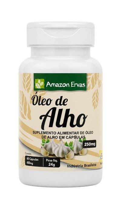 Óleo De Alho 60 cápsulas 400 mg