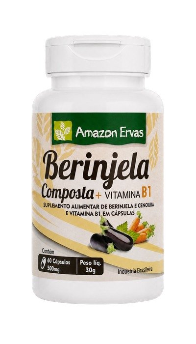 Berinjela Composta 60 cápsulas 500 mg