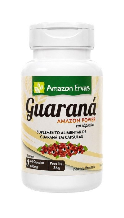 Guarana Amazon Power 60 cápsulas 600 mg