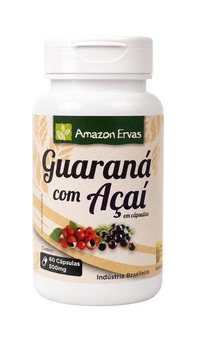 Guarana Açai 60 cápsulas 500 mg
