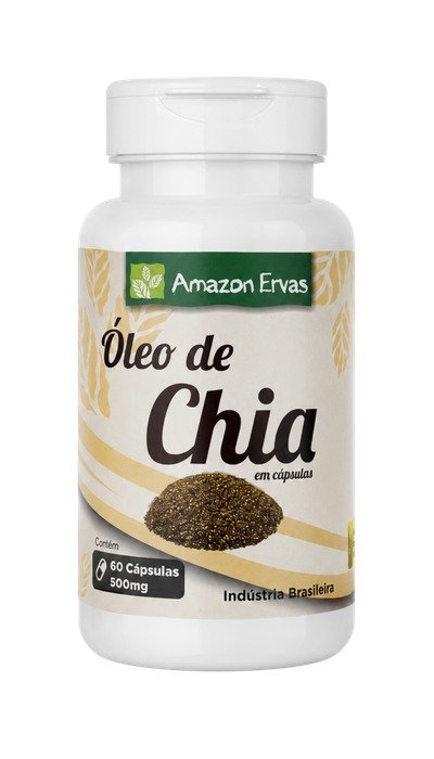 Óleo De Chia 60 cápsulas 500 mg