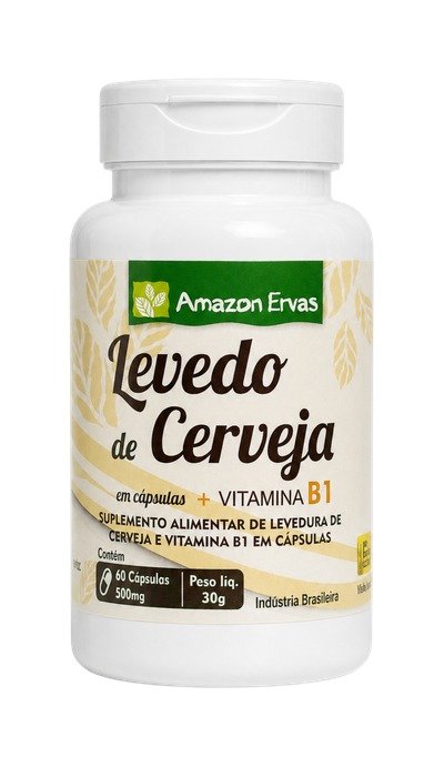 Levedo De Cerveja 60 cápsulas 500 mg