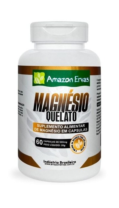 Magnésio Quelato 60 cápsulas 500 mg