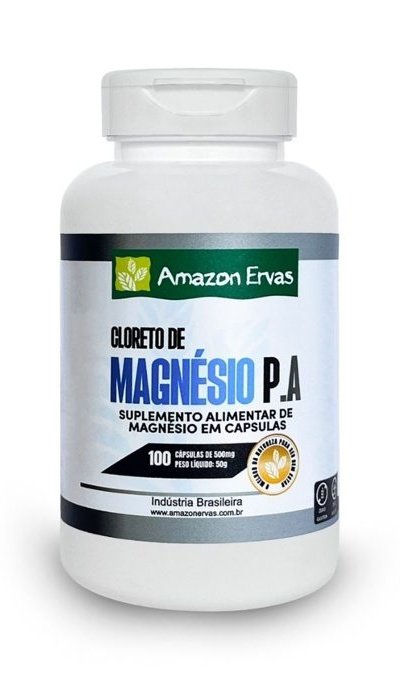 Cloreto De Magnésio 100 cápsulas 450 mg