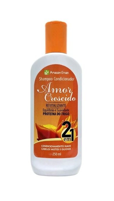 Shampoo Amor Crescido 2 em 1 Proteína do Trigo