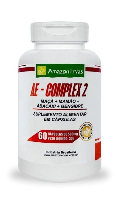 Complex 2 - Maca, Mamão, Abacaxi E Gengibre 60 cápsulas 500M