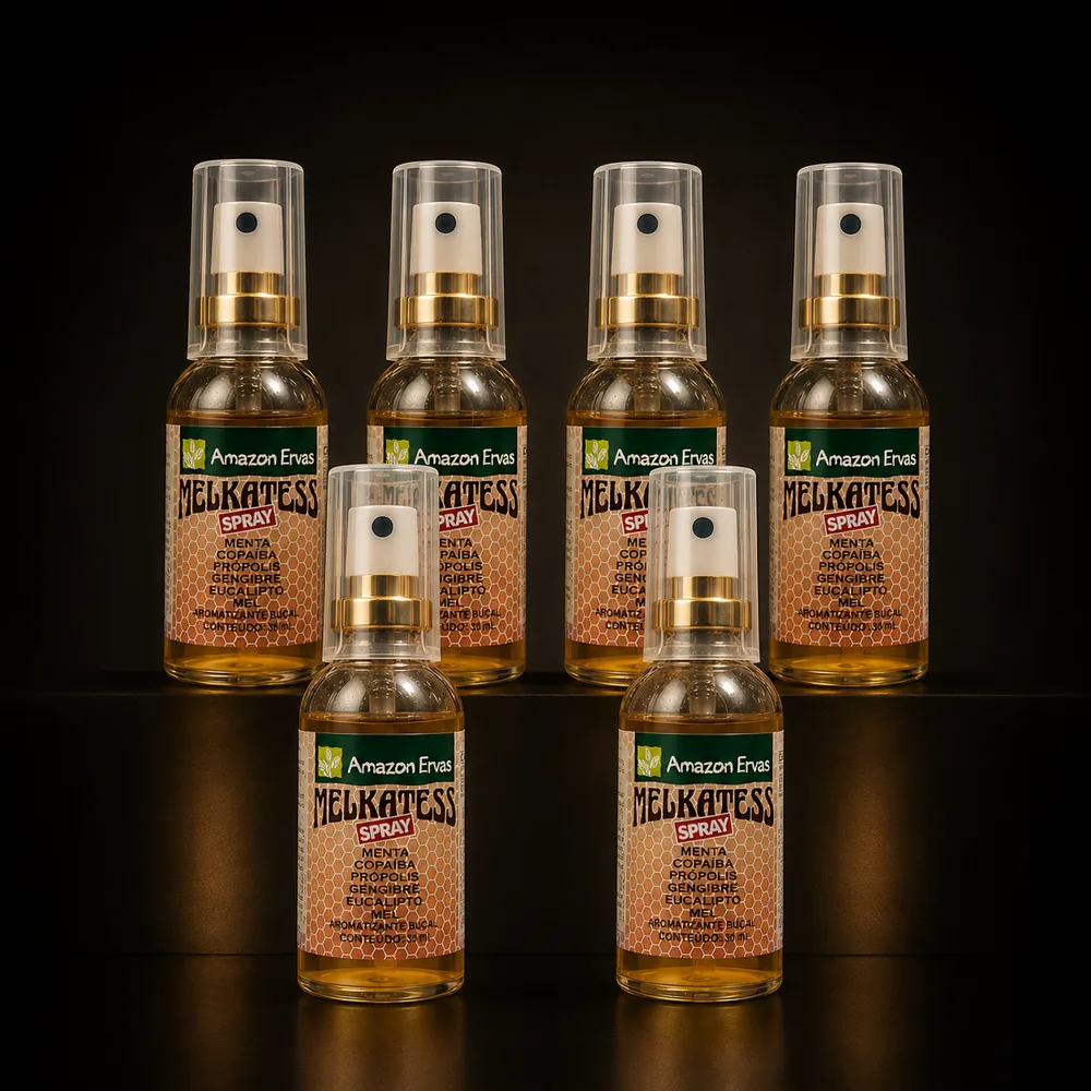 Kit 6 frascos de Melkatess Spray 30ml Amazon Ervas