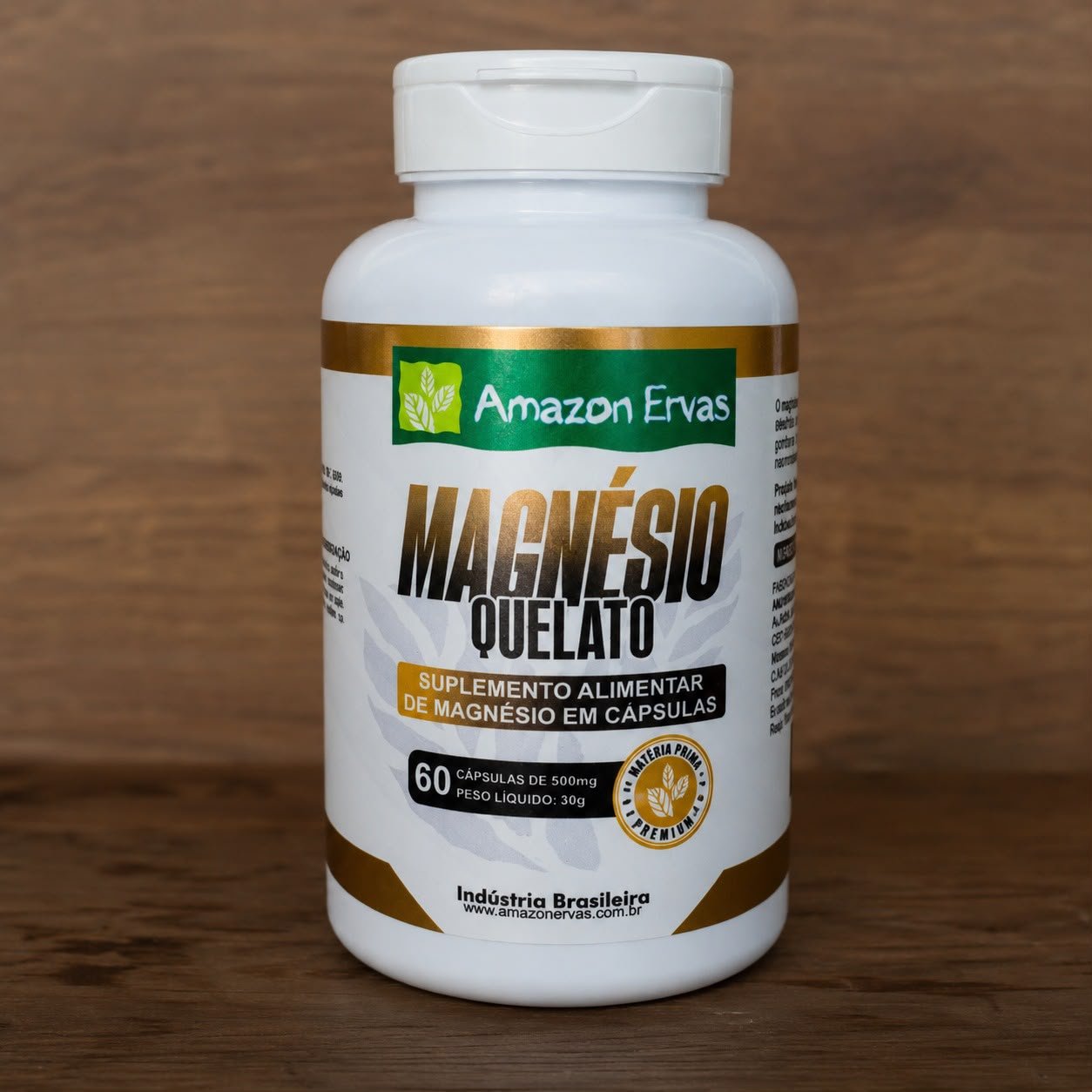 Magnésio Quelato 500mg Amazon Ervas